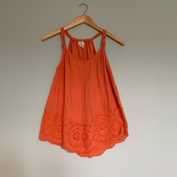 Meadow Rue Eyelet Tank Top XS - Picture 4 of 6